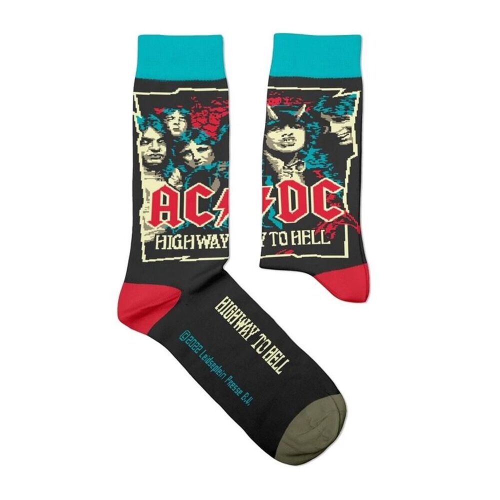 AC/DC Unisex Adult Highway To Hell Socks / Black